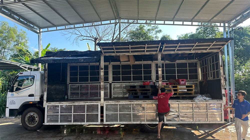 Xe giao hàng của nhà phân phối